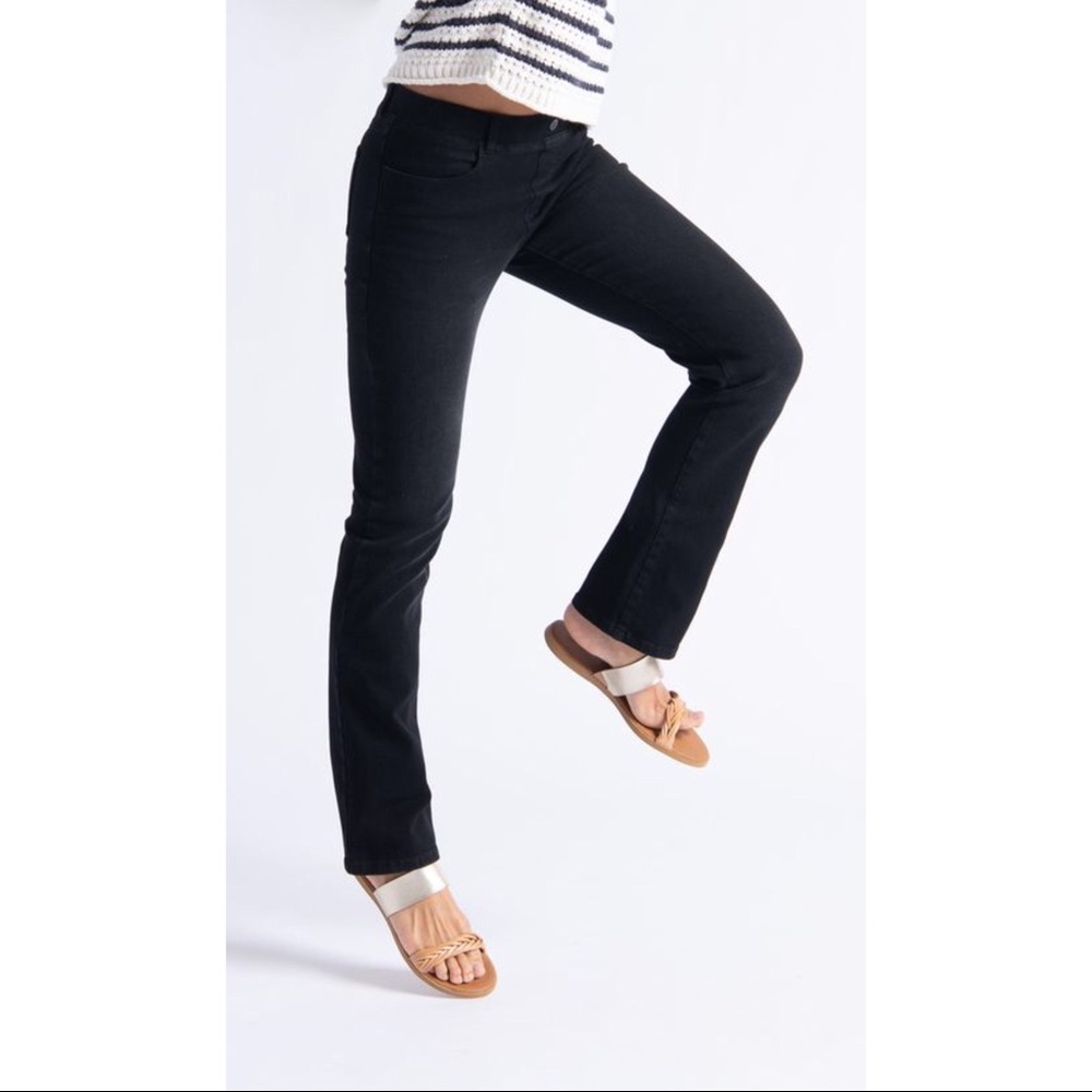 Betabrand Yoga Denim Straight-Leg